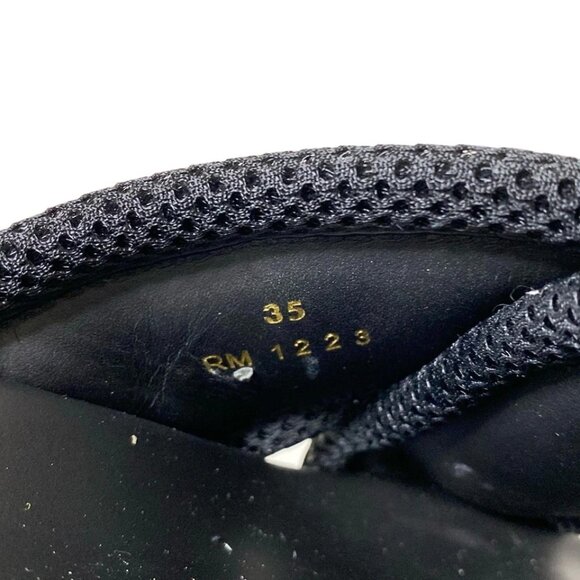 CELINE Block Slide Sandals - Black White Women's 658-080725 - Picture 5 of 6